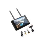 Foxeer 5" Ips Fpv Monitor 800*480 1000lux Dvr 5.8g 40ch Built-in Diversity Receiver 4000mah Battery for Fpv Freestyle Drones Uav